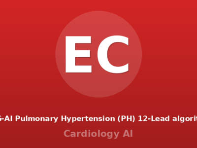 ECG-AI Pulmonary Hypertension (PH) 12-Lead algorithm